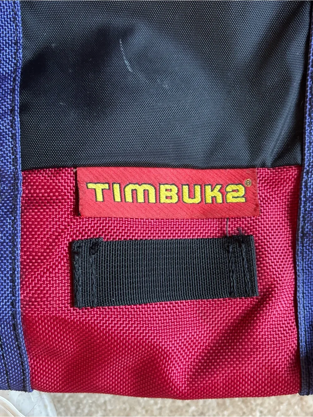 Timbuk2 Colorblock Messenger Bag (Buckles Pockets Red Purple black Reflective)